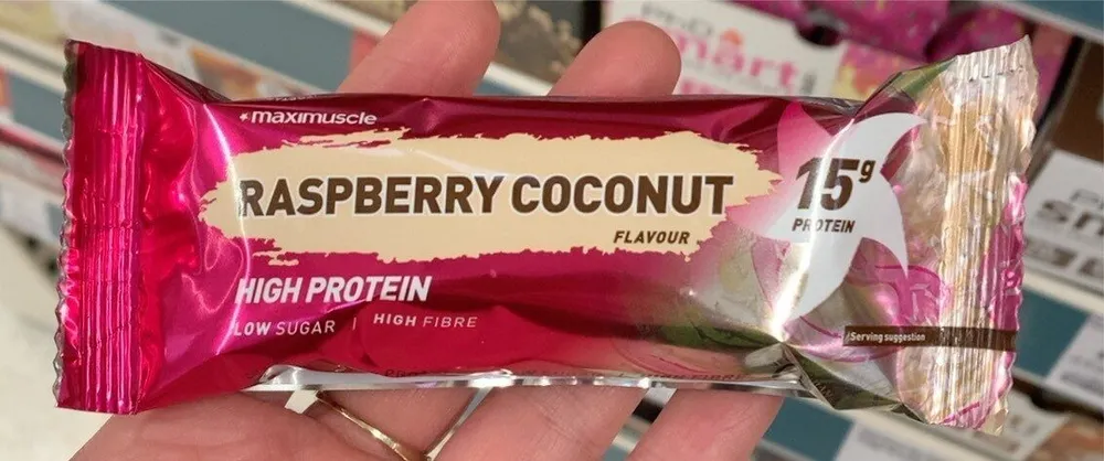 Raspberry coconut bar