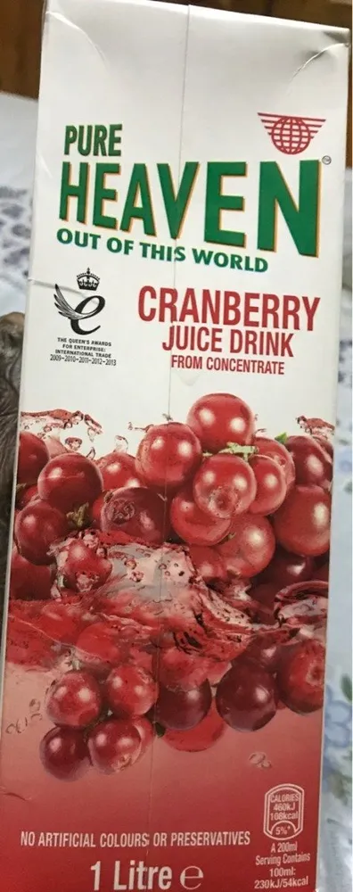 Cranberry juice drink