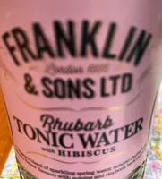 Tonic water rhubarb tonic water with hibiscus