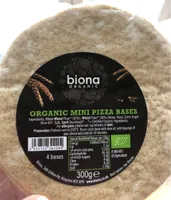 Organic mini pizza bases