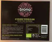 Cider vinegar with the mother
