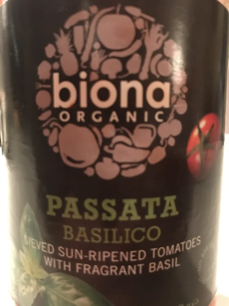 Biona organic passata basilico