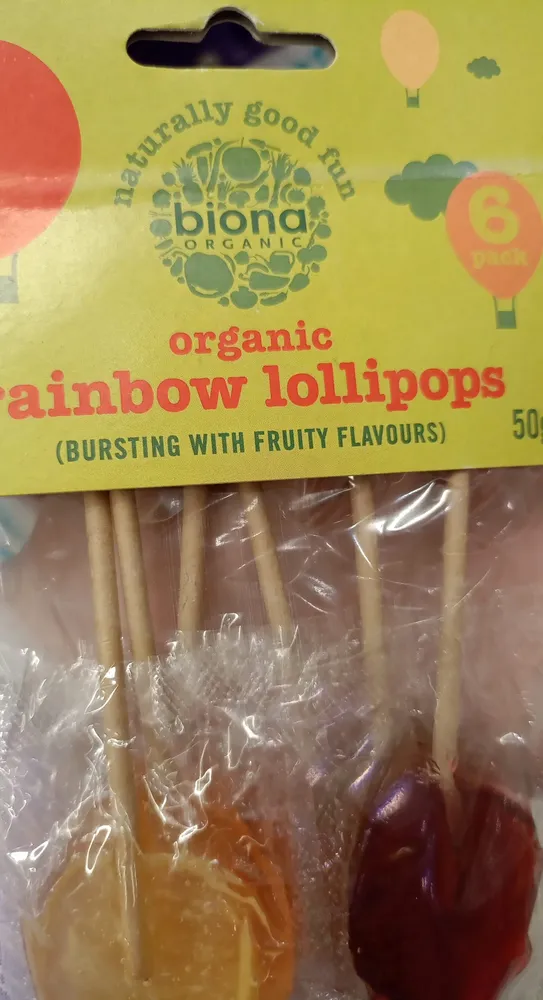 Biona Organic Rainbow Lollies