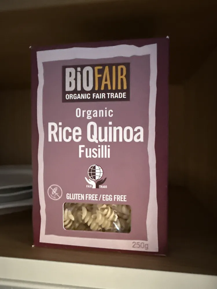 Rice quinoa fusilli gluten free
