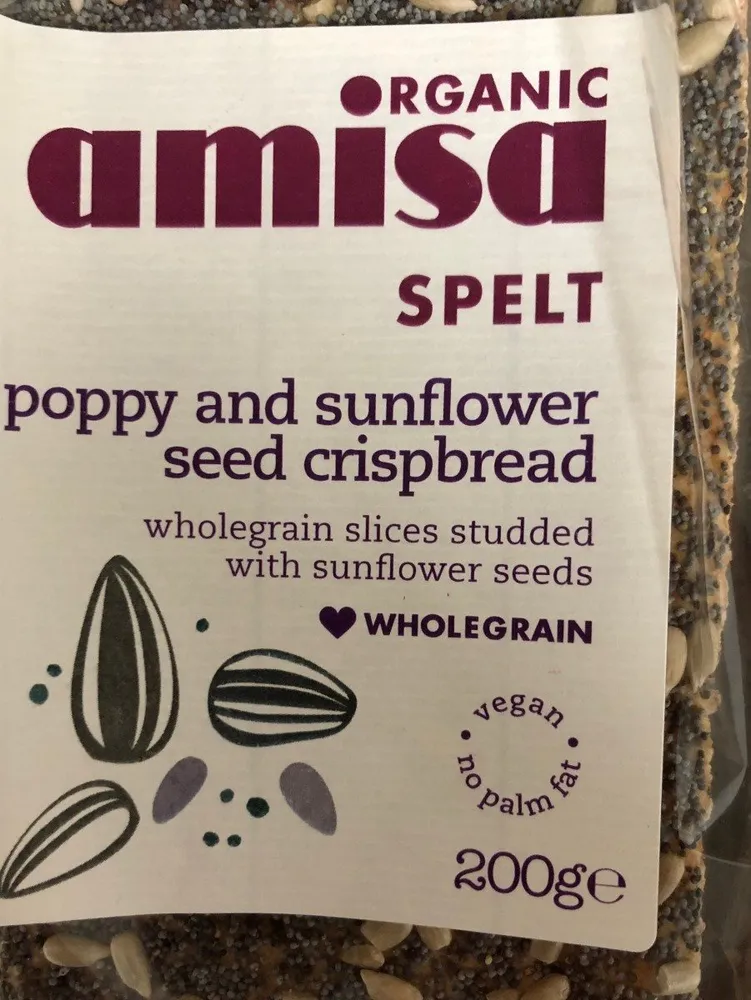 Poppy and sunflower seed crispbread