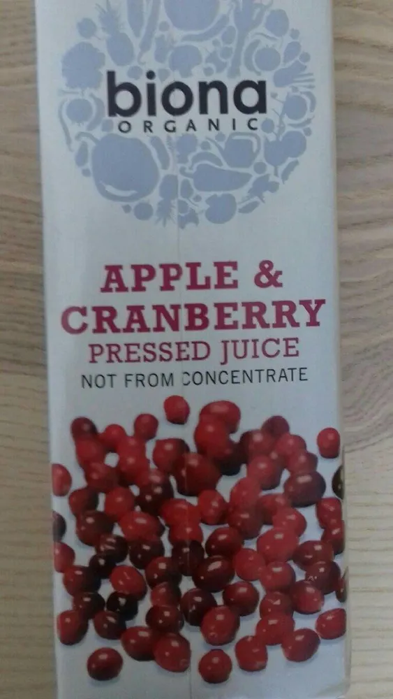 Appel & cranberry pressed juice