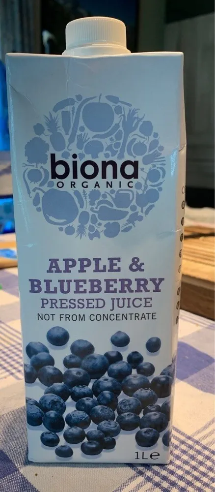 Apple & blueberry pressed juice