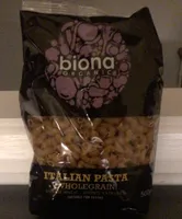 Italian pasta wholegrain