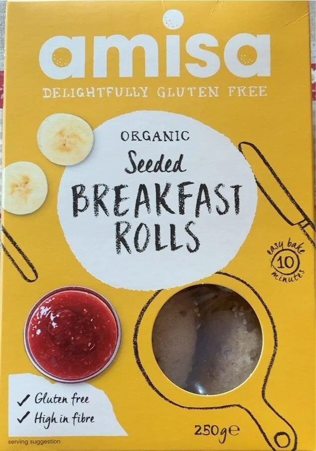 Seeded breakfast rolls