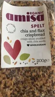Chia and flax cripsbread