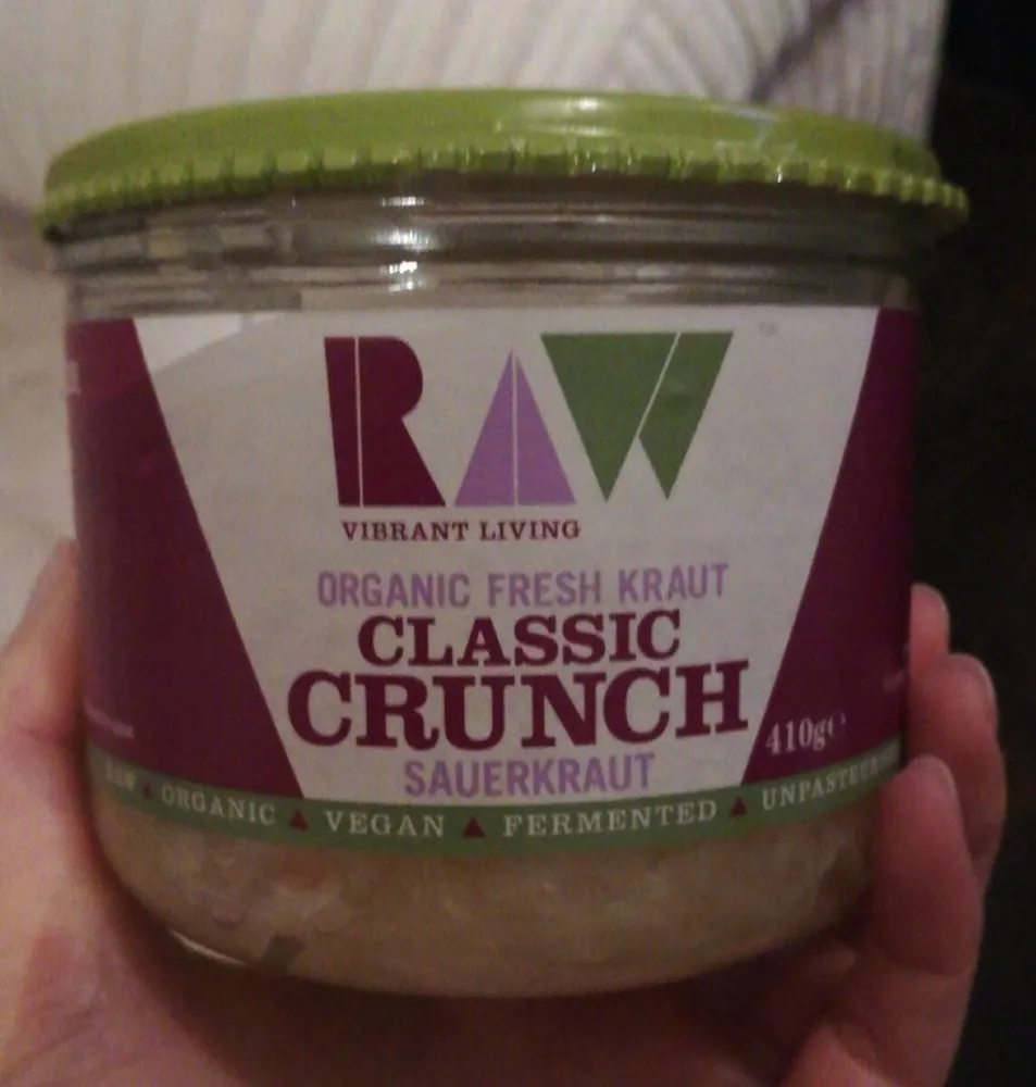 Organic fresh sauerkraut