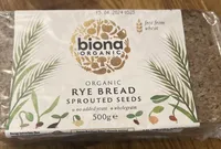 Biona: Organic Sprout Mix Rye Bread - 500G