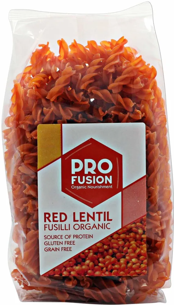 Red lentil fusilli