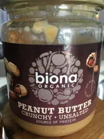 Bulk Deal 6 X Biona Peanut Butter Crunchy- No Salt 250G
