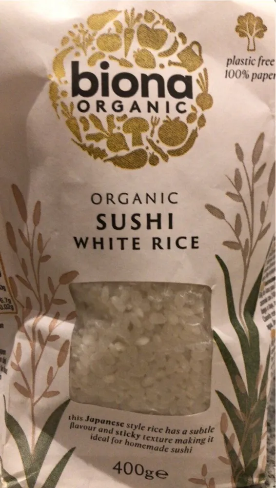 Organis sushi white rice