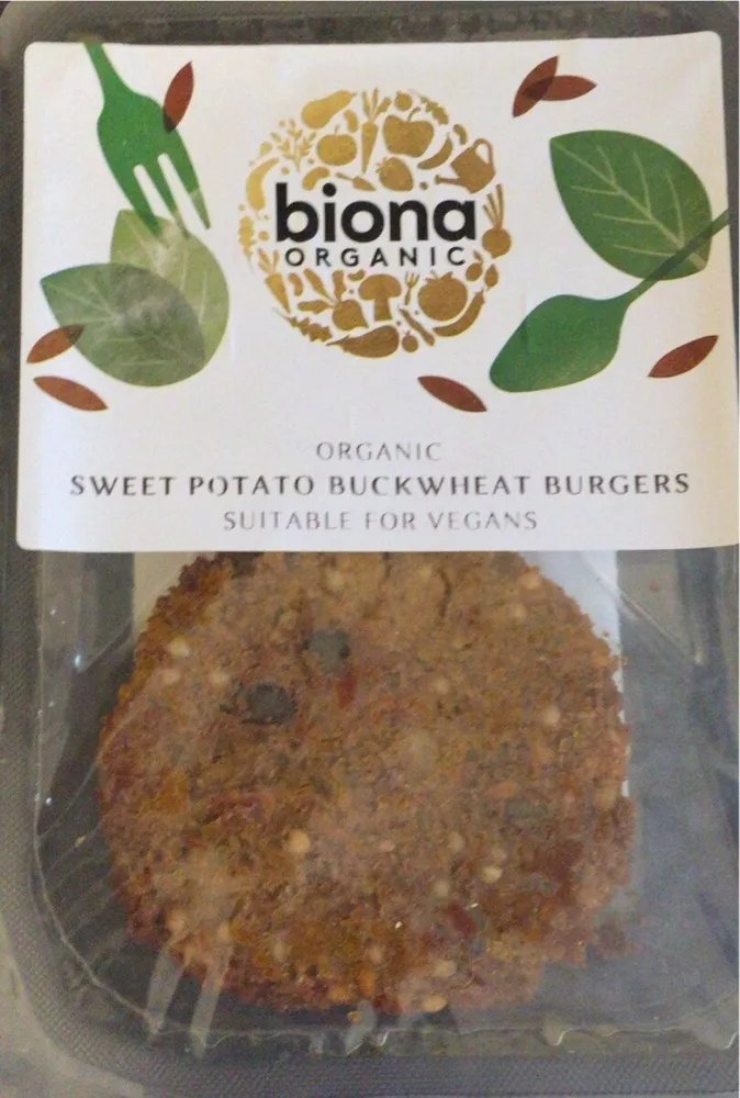 Sweet potato buckwheat burger