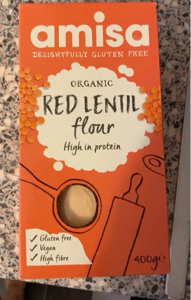 Organic red lentil flour