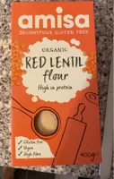 Organic red lentil flour