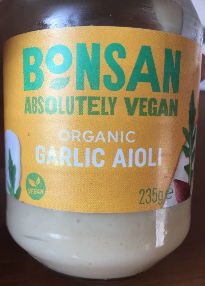 Organic garlic aioli