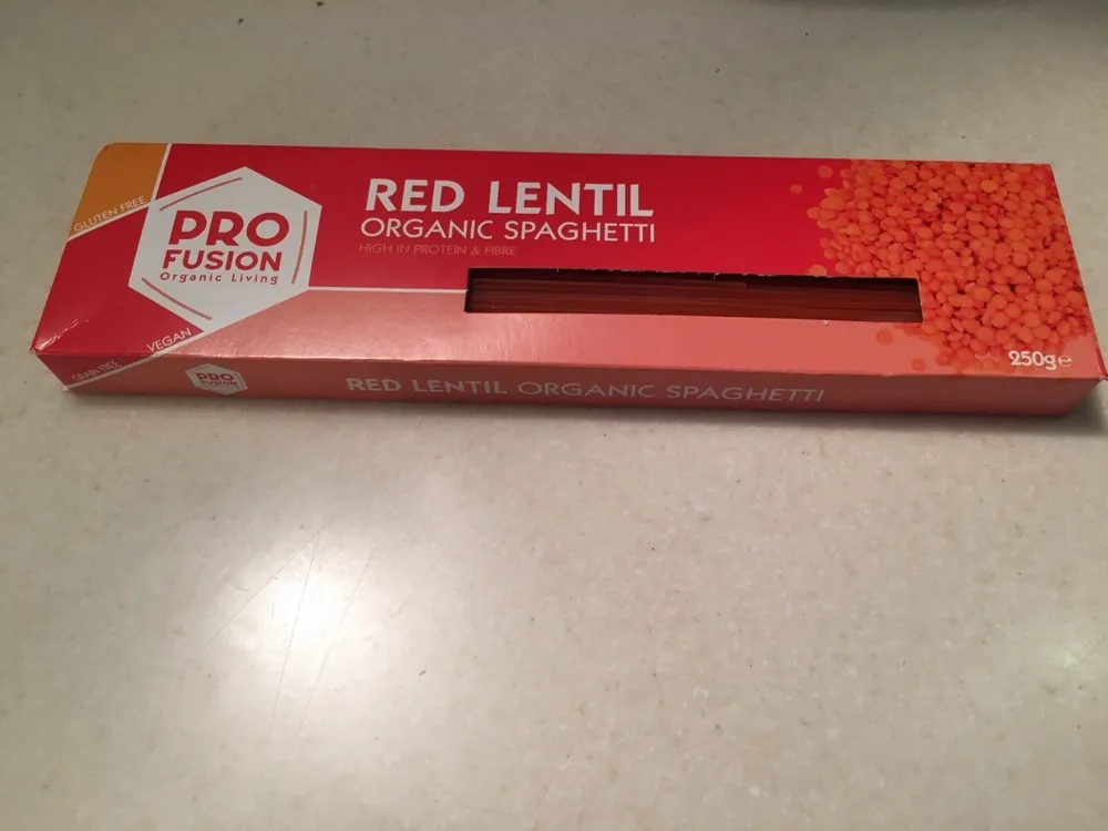 Red lentil organic spaghetti