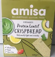 Protein lentil crispbread