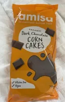 Dark chocolate corn cakes
