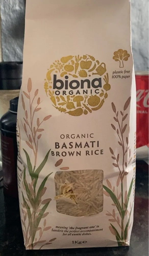 Organic basmati brown rice