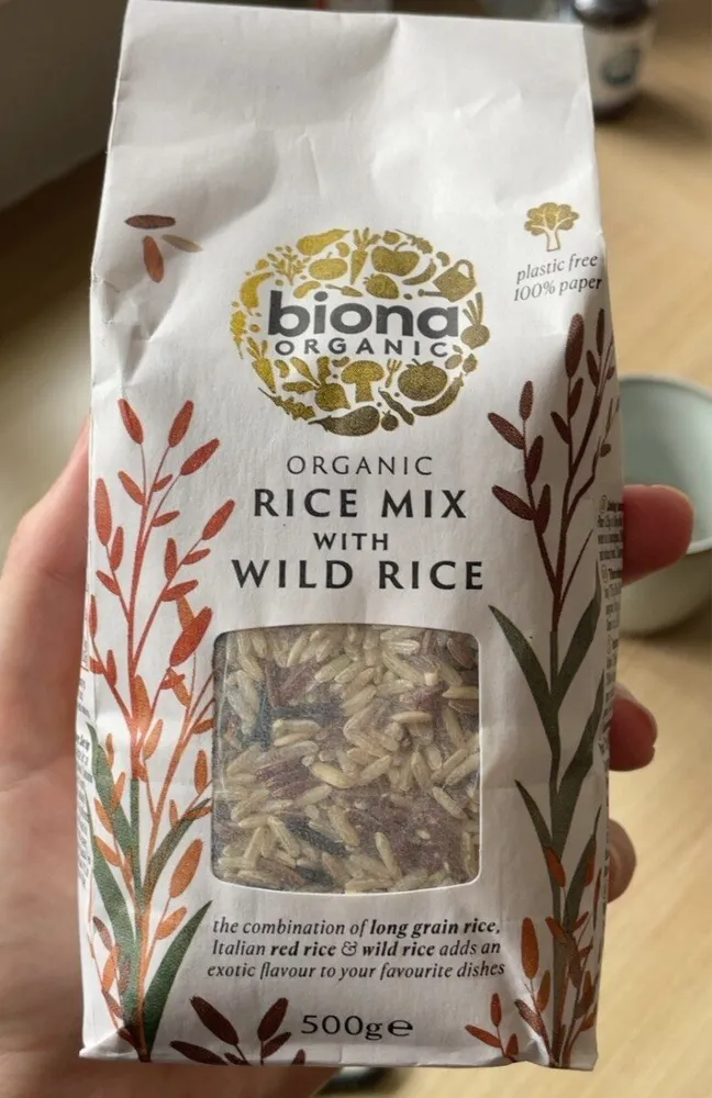 Organic rice mix with wild rice