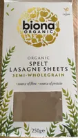 Spelt lasagne sheets