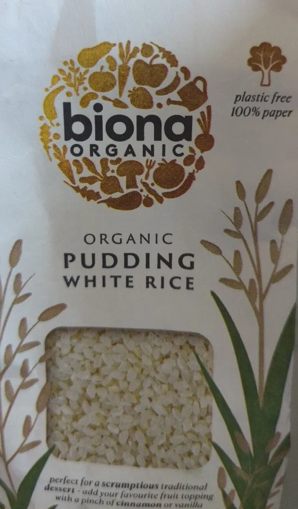 Organic Pudding White Rice