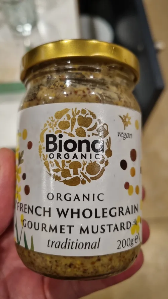 Organic French Whole Grain Gourmet Mustard Traditional