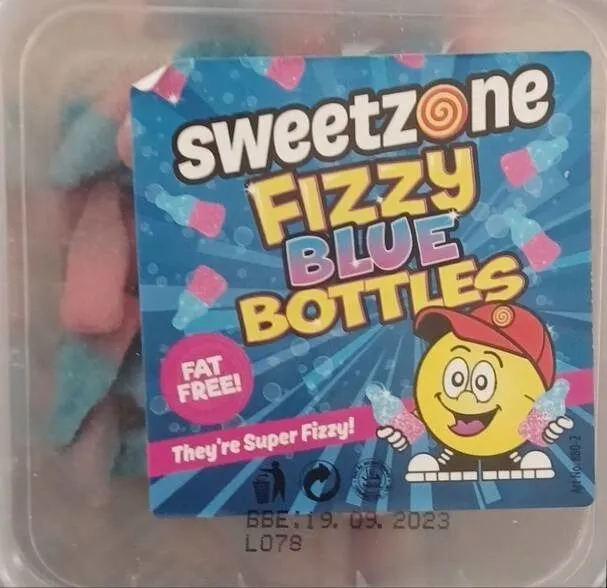 fizzy blue bottles