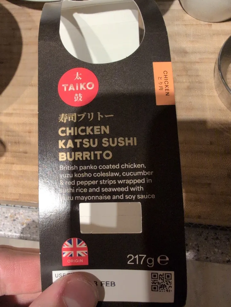 Chicken katsu Sushi Burrito