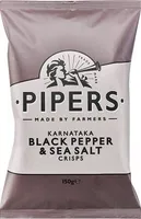 Pipers Karnataka Black Pepper & Sea Salt Crisps