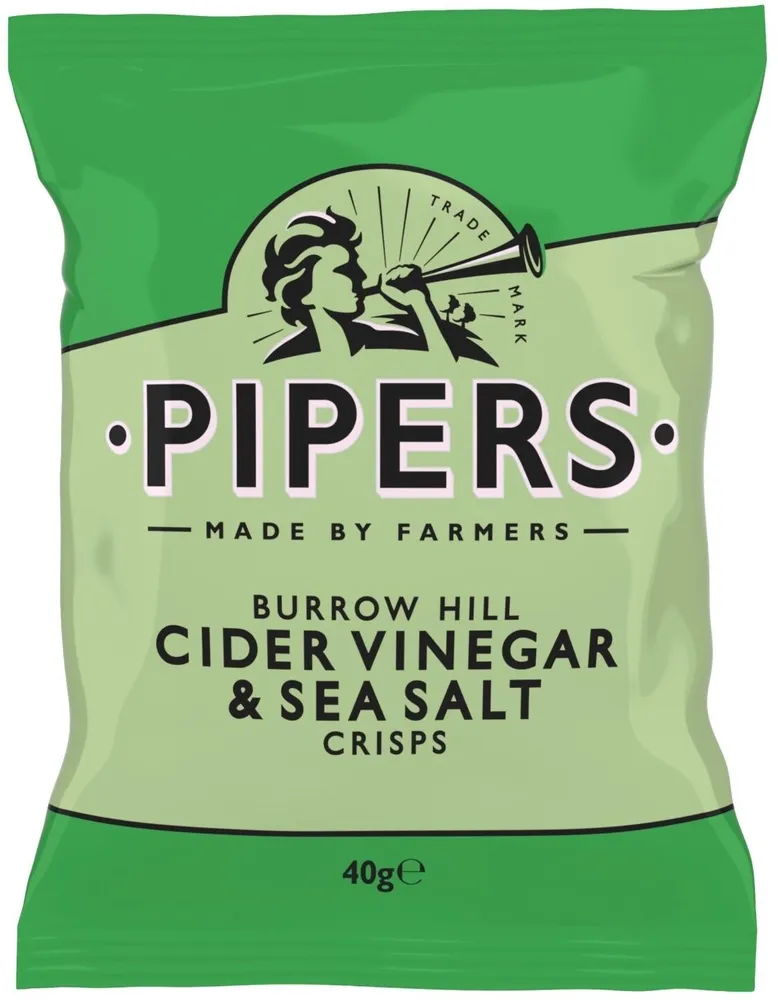 Pipers Burrow Hill Cider Vinegar & Sea Salt Crisps