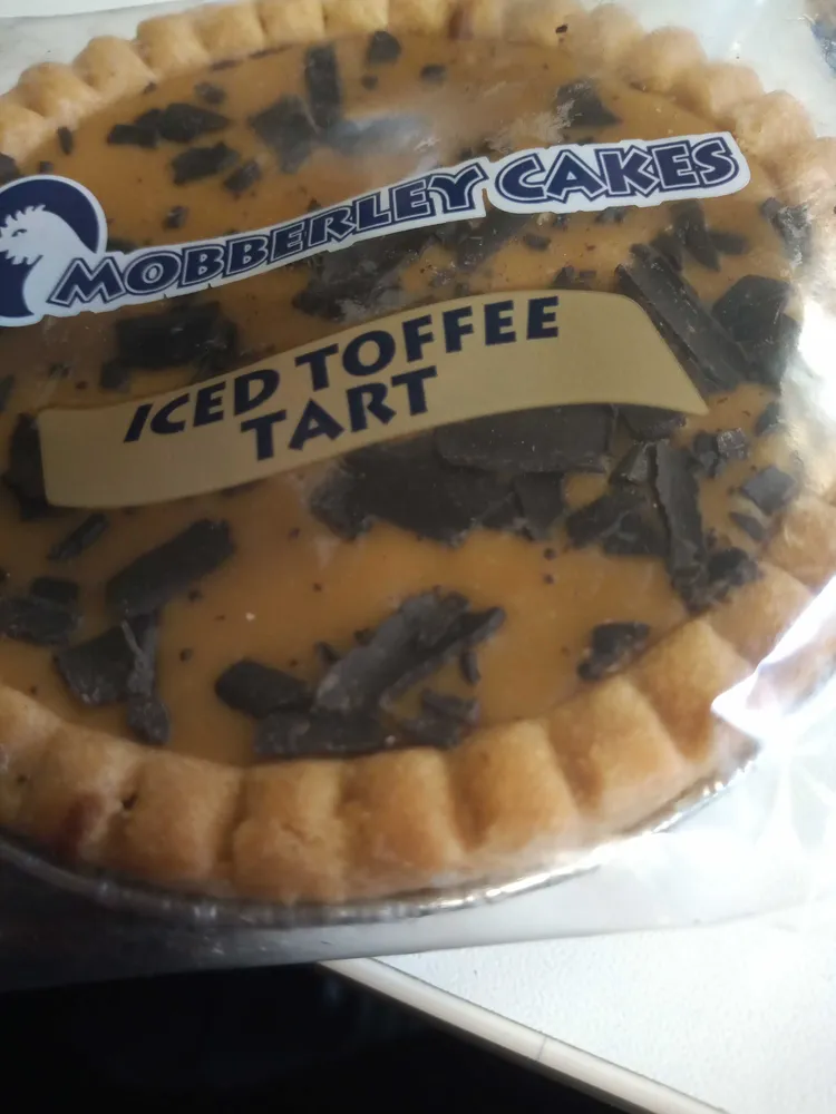 Iced toffee tart