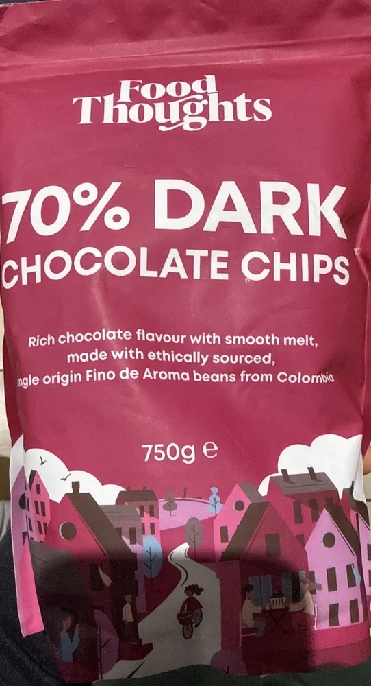 70% Dark chocolate chips