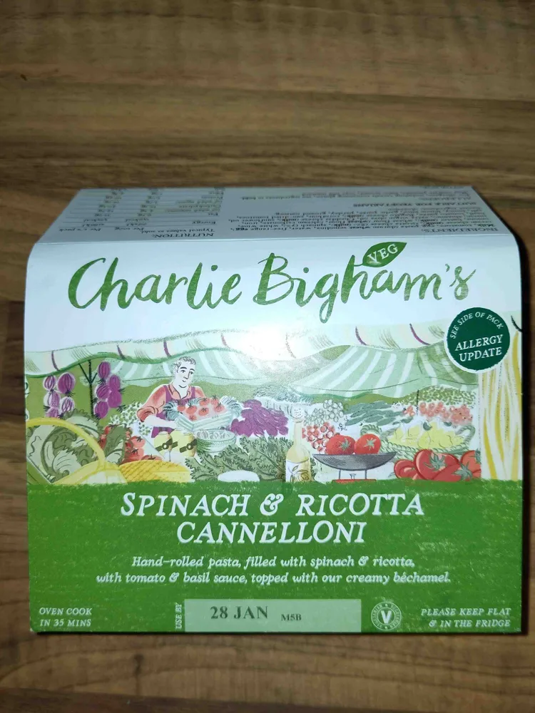 Spinach & Ricotta Cannelloni