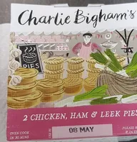 Chicken ham and leek pies