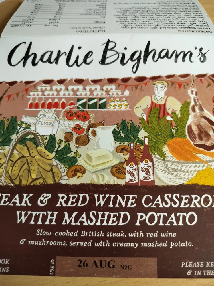 Steak And Red Wine Casserole With Mashed Potato