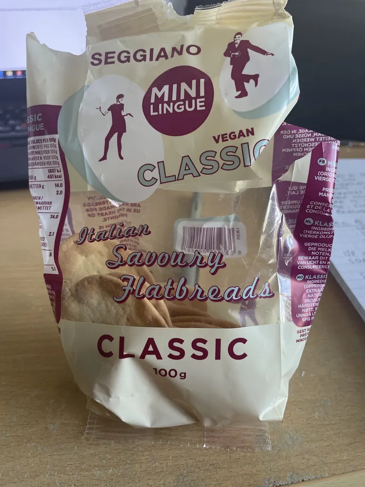 Mini Lingue Italian Savoury Flatbreads Classic