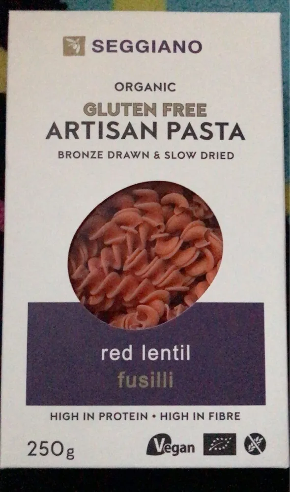Red lentil fusili
