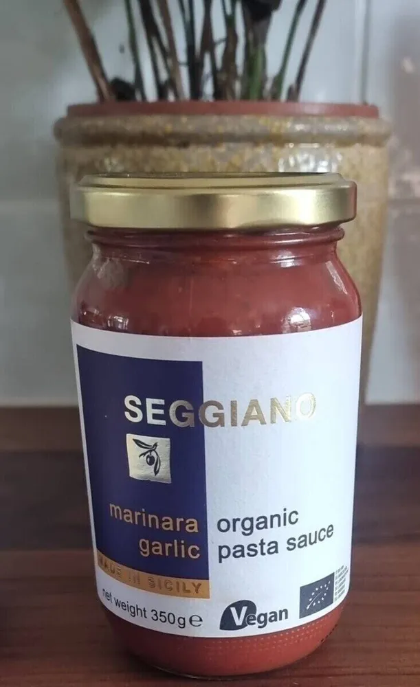 Marinara organic garlic pasta sauce