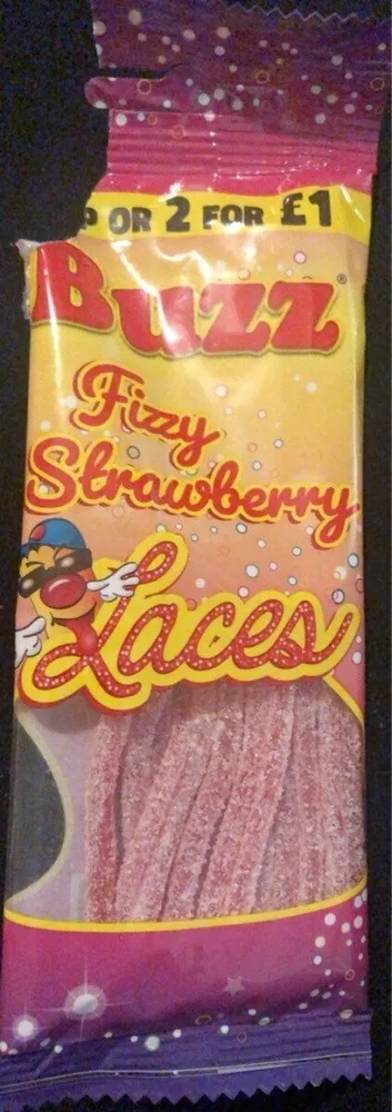Fizzy strawberry laces