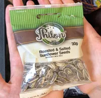 Roasted and salted sunflower seeds