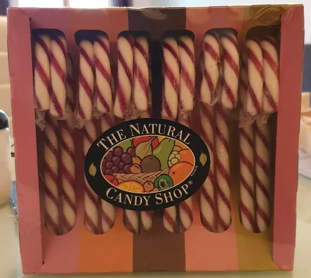 Natural Strawberry Candy Canes
