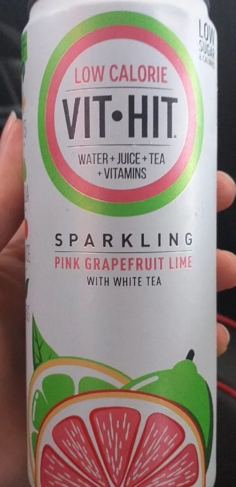 Sparkling pink grapefruit lime with white tea