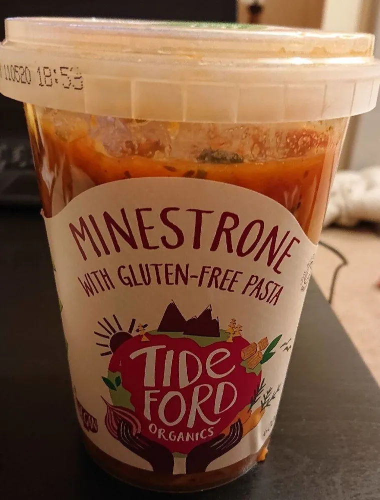 Minestrone with gluten free pasta