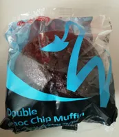 Double choc chip muffin