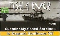 Sardines in organic sunflower oil